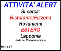 annuncio attività licenza cercasi ristorante pizzeria estero lapponia